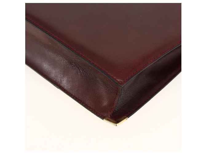 BALLY Borsa a Spalla in Pelle Bordeaux Oro Auth 173972 D'oro Bordò - vista 15