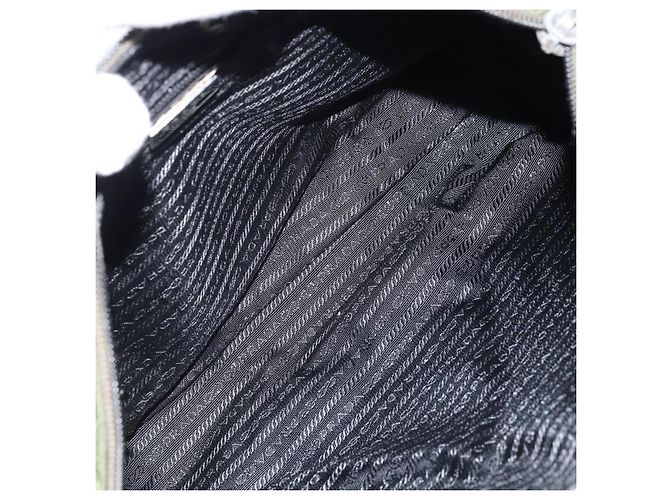 PRADA Schultertasche Nylon Grün Silber Authentisch 173841 - Ansicht 11