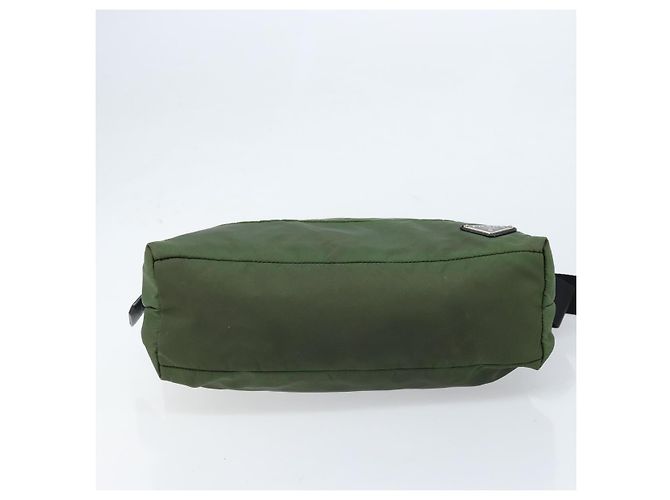 PRADA Schultertasche Nylon Grün Silber Authentisch 173841 - Ansicht 5