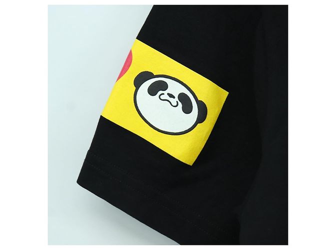 Dolce & Gabbana DOLCE&GABBANA D&G x Jujutsu Kaisen Camiseta Panda de Algodón Negra Auth 167061SM - vista 4