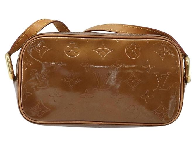 LOUIS VUITTON Borsa a Spalla Monogram Vernis Christy MM Bronzo M91109 Auth gh1807 - vista 2