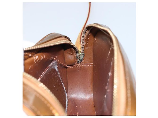 LOUIS VUITTON Borsa a Spalla Monogram Vernis Christy MM Bronzo M91109 Auth gh1807 - vista 20