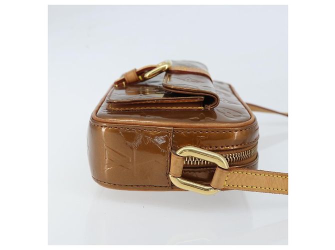 LOUIS VUITTON Borsa a Spalla Monogram Vernis Christy MM Bronzo M91109 Auth gh1807 - vista 3