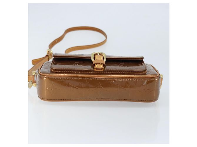 LOUIS VUITTON Borsa a Spalla Monogram Vernis Christy MM Bronzo M91109 Auth gh1807 - vista 5