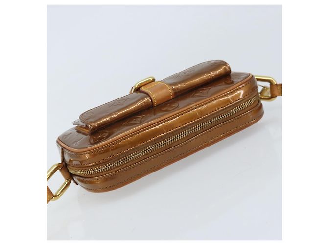 LOUIS VUITTON Borsa a Spalla Monogram Vernis Christy MM Bronzo M91109 Auth gh1807 - vista 6
