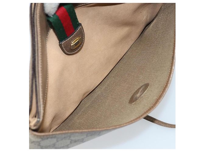 Gucci Bolso GG Supreme Web Sherry Line PVC Beige Rojo 904 02 026 Auth ep13622 Roja - vista 11