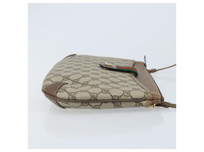Gucci Bolso GG Supreme Web Sherry Line PVC Beige Rojo 904 02 026 Auth ep13622 Roja - vista 3