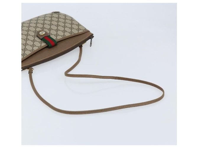 Gucci Bolso GG Supreme Web Sherry Line PVC Beige Rojo 904 02 026 Auth ep13622 Roja - vista 7