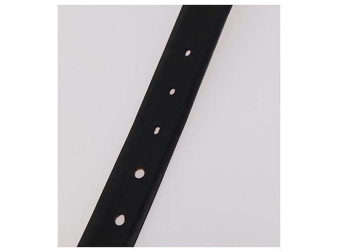 CINTURA IN PELLE GUCCI LANVIN COLLECTION PRADA 6 SET NERO MARRONE SCURO Auth ti3572 - vista 10