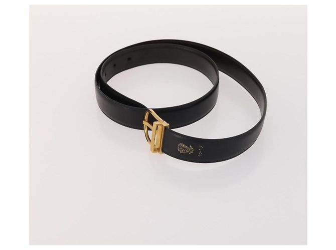 CINTURA IN PELLE GUCCI LANVIN COLLECTION PRADA 6 SET NERO MARRONE SCURO Auth ti3572 - vista 11
