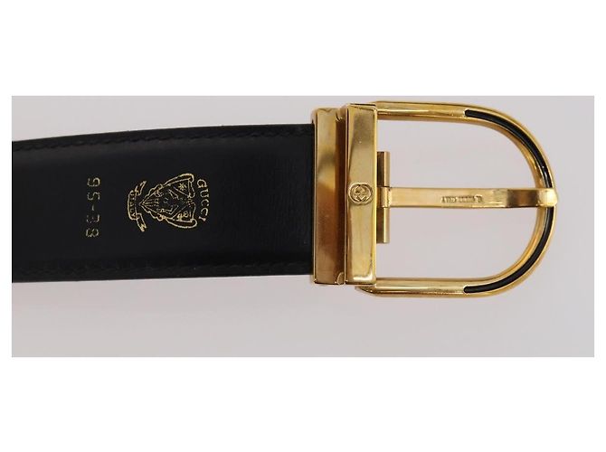 CINTURA IN PELLE GUCCI LANVIN COLLECTION PRADA 6 SET NERO MARRONE SCURO Auth ti3572 - vista 14
