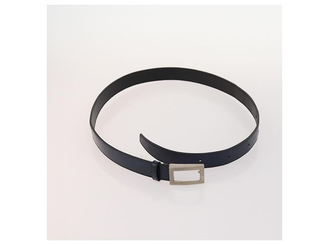 CINTURA IN PELLE GUCCI LANVIN COLLECTION PRADA 6 SET NERO MARRONE SCURO Auth ti3572 - vista 16