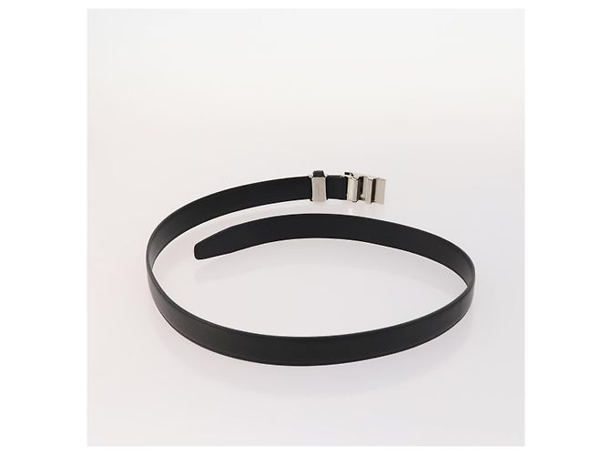 CINTURA IN PELLE GUCCI LANVIN COLLECTION PRADA 6 SET NERO MARRONE SCURO Auth ti3572 - vista 3