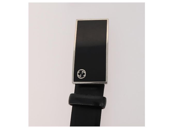 CINTURA IN PELLE GUCCI LANVIN COLLECTION PRADA 6 SET NERO MARRONE SCURO Auth ti3572 - vista 9