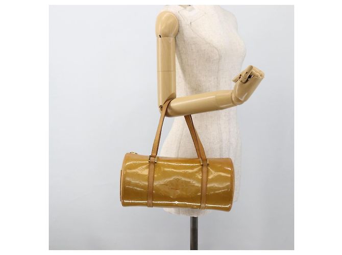 LOUIS VUITTON Borsa a Mano Monogram Vernis Bedford Beige M91006 LV Auth BA11259 - vista 20