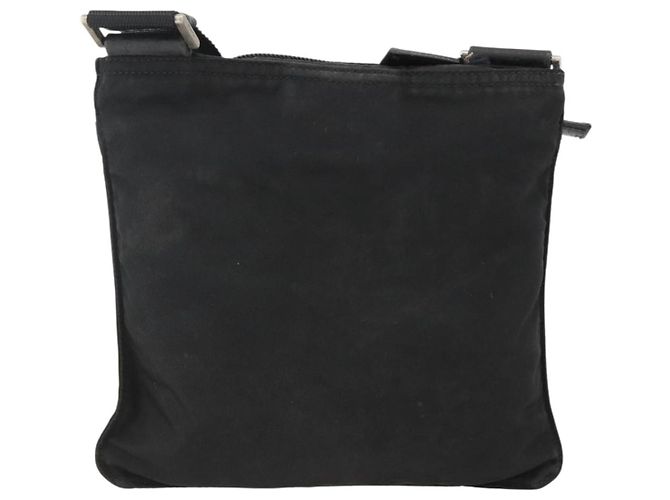Borsa a spalla PRADA in nylon nero argento autentica ep13614 - vista 2