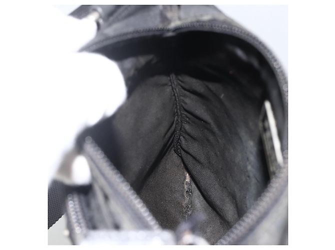 Borsa a spalla PRADA in nylon nero argento autentica ep13614 - vista 21
