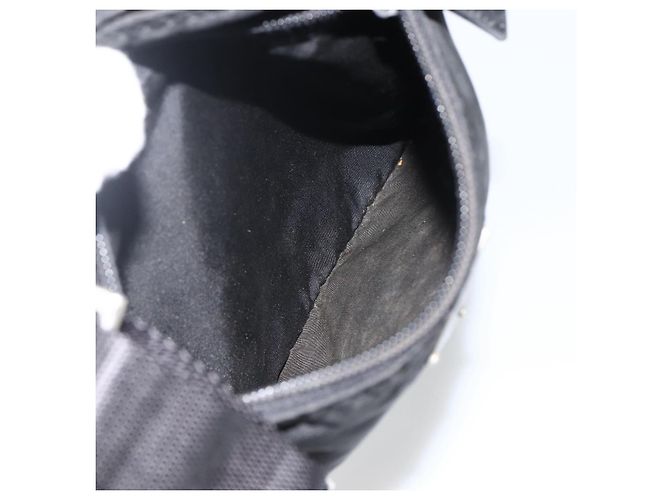 Borsa a spalla PRADA in nylon nero argento autentica ep13614 - vista 22