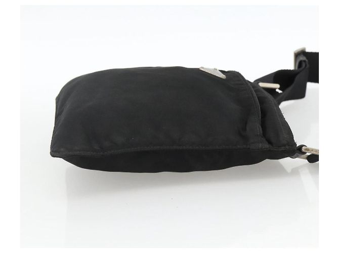 Borsa a spalla PRADA in nylon nero argento autentica ep13614 - vista 4