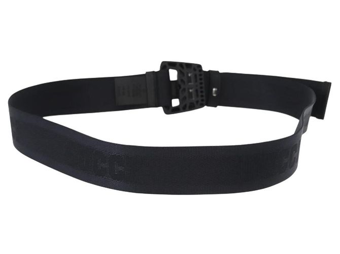 Cinturón GUCCI de nylon negro 778889 Auth BA11346V - vista 2