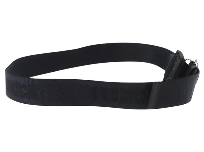 Cinturón GUCCI de nylon negro 778889 Auth BA11346V - vista 4