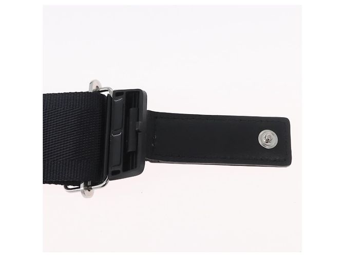 Cinturón GUCCI de nylon negro 778889 Auth BA11346V - vista 6