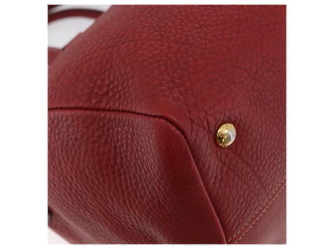 PRADA Borsa a Mano in Pelle 2 in 1 Rossa Oro Auth ka2905 Rosso D'oro - vista 10