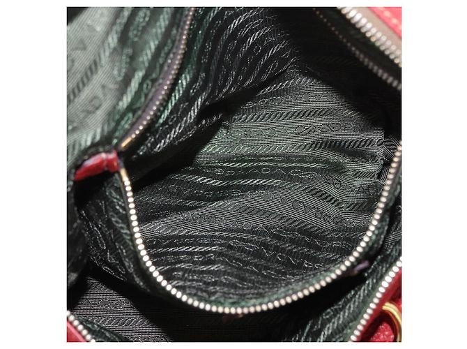 PRADA Borsa a Mano in Pelle 2 in 1 Rossa Oro Auth ka2905 Rosso D'oro - vista 24