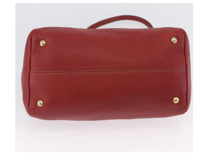 PRADA Borsa a Mano in Pelle 2 in 1 Rossa Oro Auth ka2905 Rosso D'oro - vista 5
