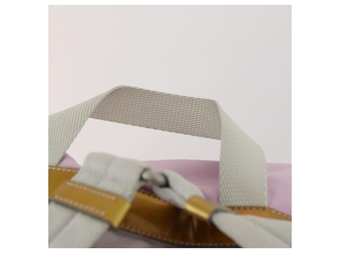 Mochila PRADA de nylon rosa prata Auth LNZ309 - vista 14