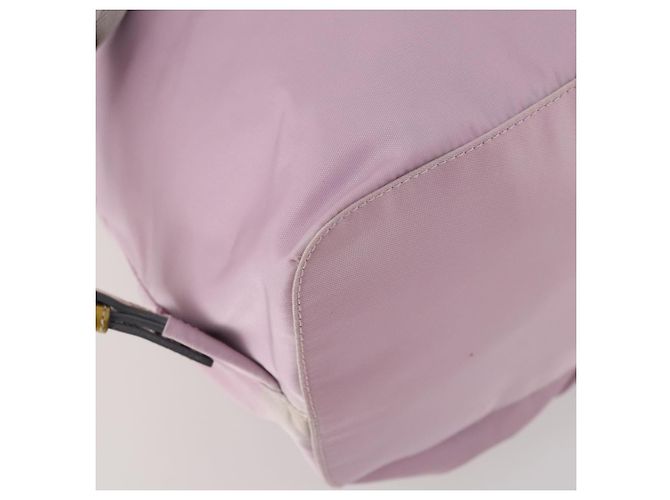 Mochila PRADA de nylon rosa prata Auth LNZ309 - vista 19