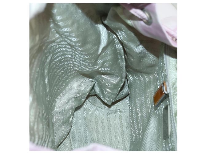 Mochila PRADA de nylon rosa prata Auth LNZ309 - vista 24