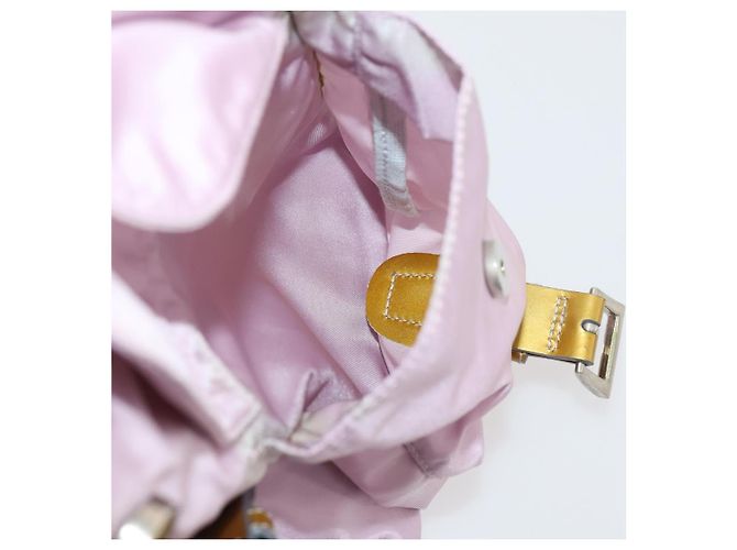 Mochila PRADA de nylon rosa prata Auth LNZ309 - vista 26
