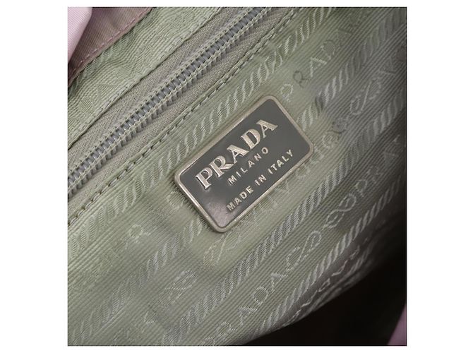 Mochila PRADA de nylon rosa prata Auth LNZ309 - vista 27