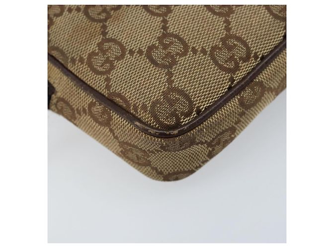 Borsa a Spalla GG Canvas Gucci Beige Argento 120975 Auth 172462 - vista 15