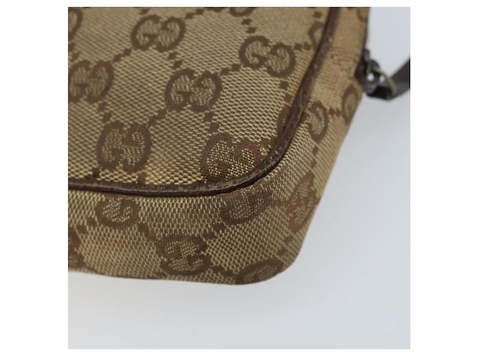 Borsa a Spalla GG Canvas Gucci Beige Argento 120975 Auth 172462 - vista 16