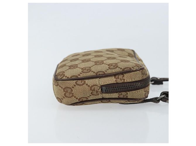 Borsa a Spalla GG Canvas Gucci Beige Argento 120975 Auth 172462 - vista 3
