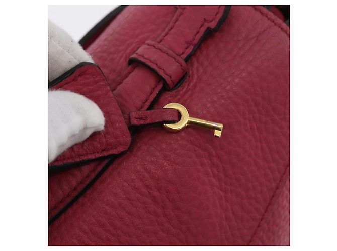 PRADA Borsa a Mano in Pelle 2 in 1 Rosa Oro Auth ka2915 D'oro - vista 10
