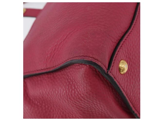 PRADA Borsa a Mano in Pelle 2 in 1 Rosa Oro Auth ka2915 D'oro - vista 17