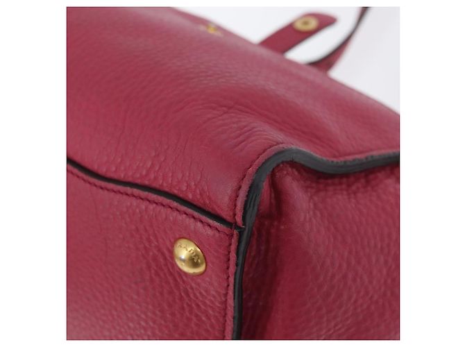 PRADA Borsa a Mano in Pelle 2 in 1 Rosa Oro Auth ka2915 D'oro - vista 18