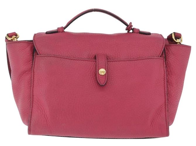 PRADA Borsa a Mano in Pelle 2 in 1 Rosa Oro Auth ka2915 D'oro - vista 2