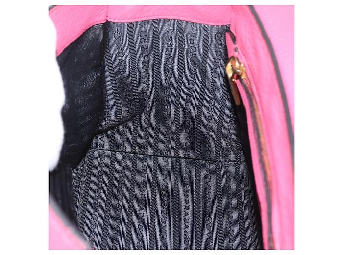 PRADA Borsa a Mano in Pelle 2 in 1 Rosa Oro Auth ka2915 D'oro - vista 23