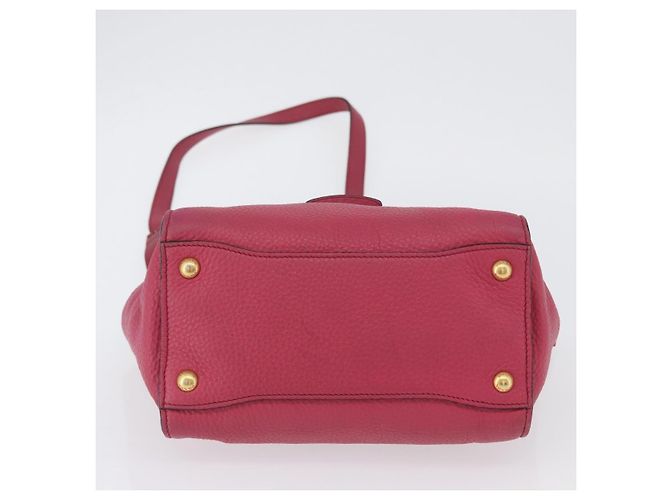 PRADA Borsa a Mano in Pelle 2 in 1 Rosa Oro Auth ka2915 D'oro - vista 5