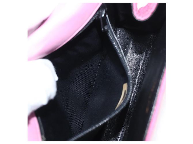 CHANEL Borsa a Spalla Matelassé Catena Camelia Tela Rosa Oro CC Auth 172461V D'oro - vista 27