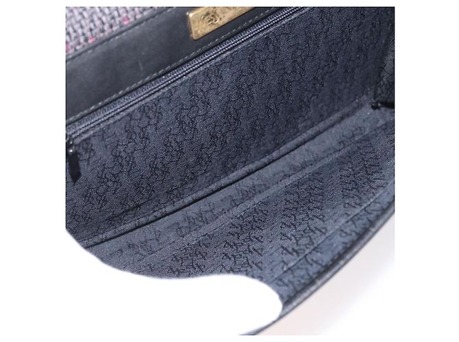 SAINT LAURENT Pochette in PVC Viola Oro Auth 174001 D'oro Porpora - vista 10