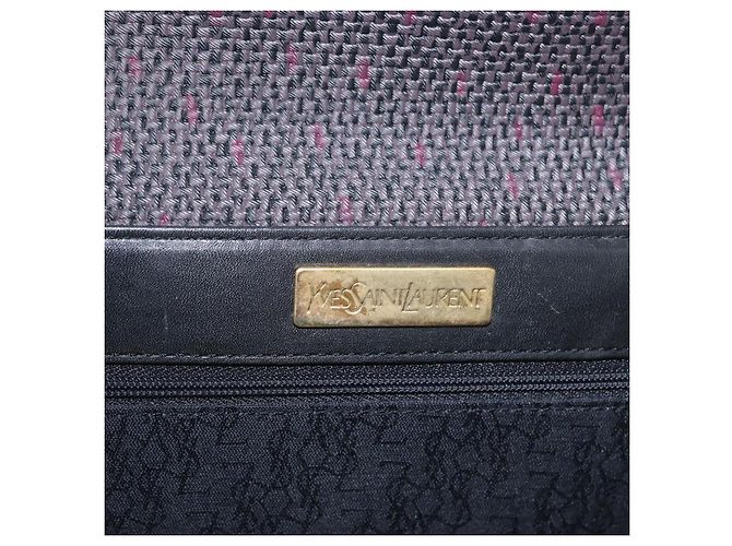 SAINT LAURENT Pochette in PVC Viola Oro Auth 174001 D'oro Porpora - vista 17
