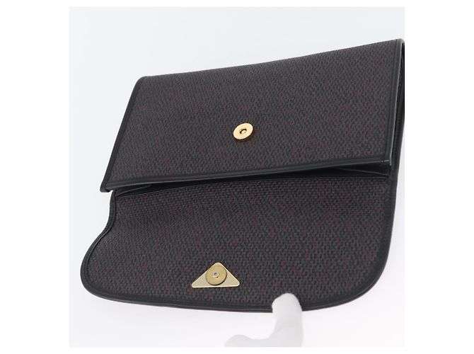 SAINT LAURENT Pochette in PVC Viola Oro Auth 174001 D'oro Porpora - vista 9