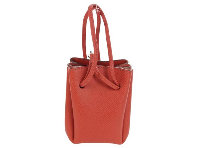 Hermès Pochette Vespa in pelle rossa HERMES Auth 166254M Rosso - vista 13