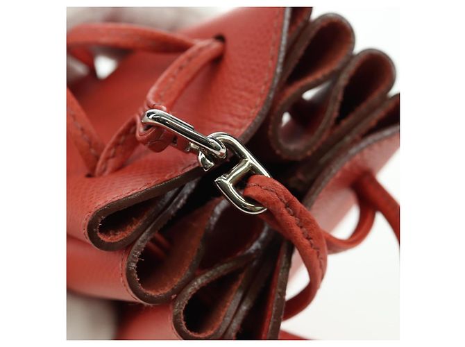 Hermès Pochette Vespa in pelle rossa HERMES Auth 166254M Rosso - vista 18