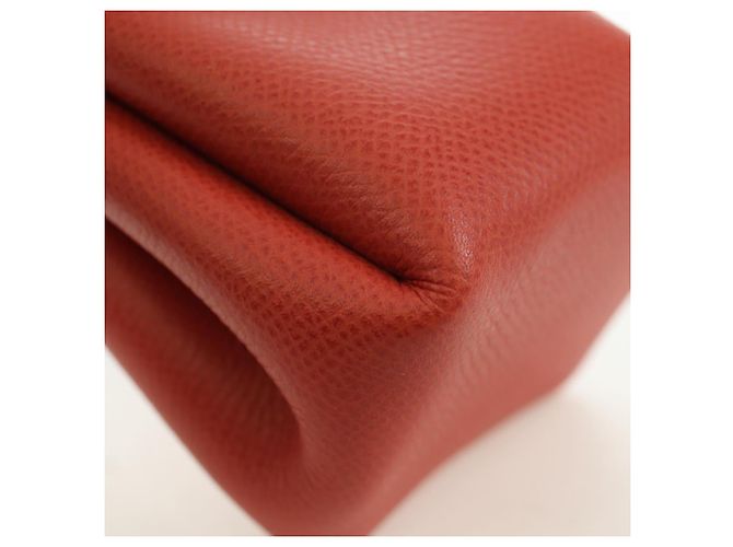 Hermès Pochette Vespa in pelle rossa HERMES Auth 166254M Rosso - vista 8